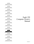 Alpha Microsystems Eagle 250 Owner`s manual