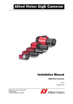 Allied Vision Technologies GX1050 Installation manual
