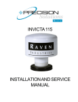 Raven INVICTA 115 Service manual