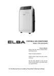 Elba EPAC-A4215WH Owner`s manual
