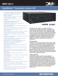 Crestron DM-RMC-200-C Specifications