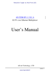 AD-net Technology AN-TDM-IP-1E1/2E1-A User`s manual
