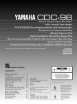 Yamaha CDC-98 Owner`s manual