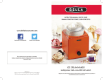 Bella ICE CREAM MAKER Instruction manual