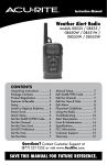 AcuRite 8553W Instruction manual