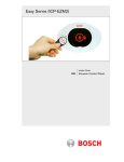 Bosch ICP-EZM2 Easy Series Specifications