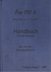 Classics hangac Focke Wulf Fw 190 D User manual