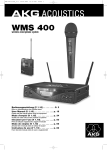 AKG WMS 400 User manual