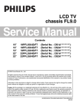 Philips 19PFL3504D/F7 Service manual