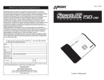 Wagan AC Inverter User`s manual