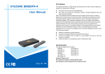 EYEZONE B1080PX-4 Instruction manual