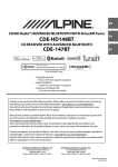 Alpine CDE-HD148BT Owner`s manual