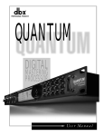 dbx Quantum User manual