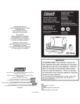 Coleman 9924 Series Instruction manual