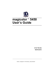 EDNord magicolor 5450 User`s guide