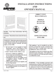 Empire Comfort Systems DV-40E-5 Owner`s manual