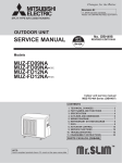 Mitsubishi MUZ-FD12NA- U1 Service manual