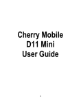 Cherry D11 Mini User guide
