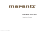 Marantz SA-11S3 Owner`s manual