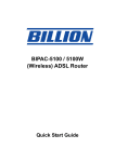 Billion BiPAC 5100 User`s manual