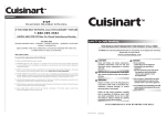 Cuisinart C560S Owner`s manual