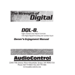 Audio Control DQL-8 Specifications