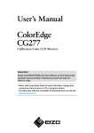 Eizo ColorEdge CG277 User`s manual