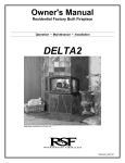 RSF Woodburning Fireplaces Delta Owner`s manual