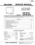 Sharp 19R-M100 Service manual