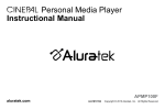 Aluratek APMP100F User manual
