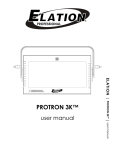 Elation ProTron LED User manual