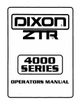 Dixon ZTR4422 Operator`s manual