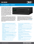 Crestron DM-MD8X8 Specifications