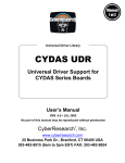 CyberResearch UCERB 24 User`s manual