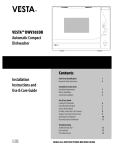 Vesta DWV303DB Use & care guide