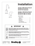 Bradley AERADA 1000 Series S53-327 DC Installation manual