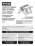 Ryobi OP140 Operator`s manual