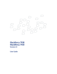 Blackberry 7100V - GETTING STARTED GUIDE 5-CLICK BIS User guide