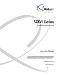 Quincy Compressor QSVI Series Instruction manual