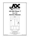 ADC AD-200 Service manual