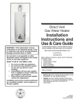 American Water Heater 6510238 Use & care guide