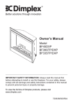 Dimplex BF39STP/DXP Owner`s manual