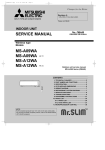 Mitsubishi Mr.Slim MS09TW Service manual