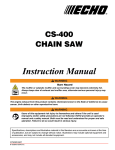 McCulloch CS 400T Instruction manual
