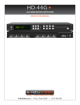 A-Neu Video HD-44 Instruction manual