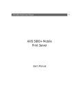 Axis 5800 User`s manual