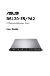 Asus RS120-E5 PA2 User guide