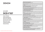 Denon DRA-F107 Owner`s manual