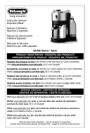 DeLonghi EC460 Instruction manual