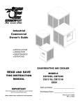 Essick CD21 Instruction manual